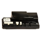 Black electronic 90 Amp Dynamic R-Series Controller for Golden Technologies Companion (GC240, GC340, GC440) and LiteRider (GL110, GL140) Scooters, featuring white buttons, shown in a close-up view.