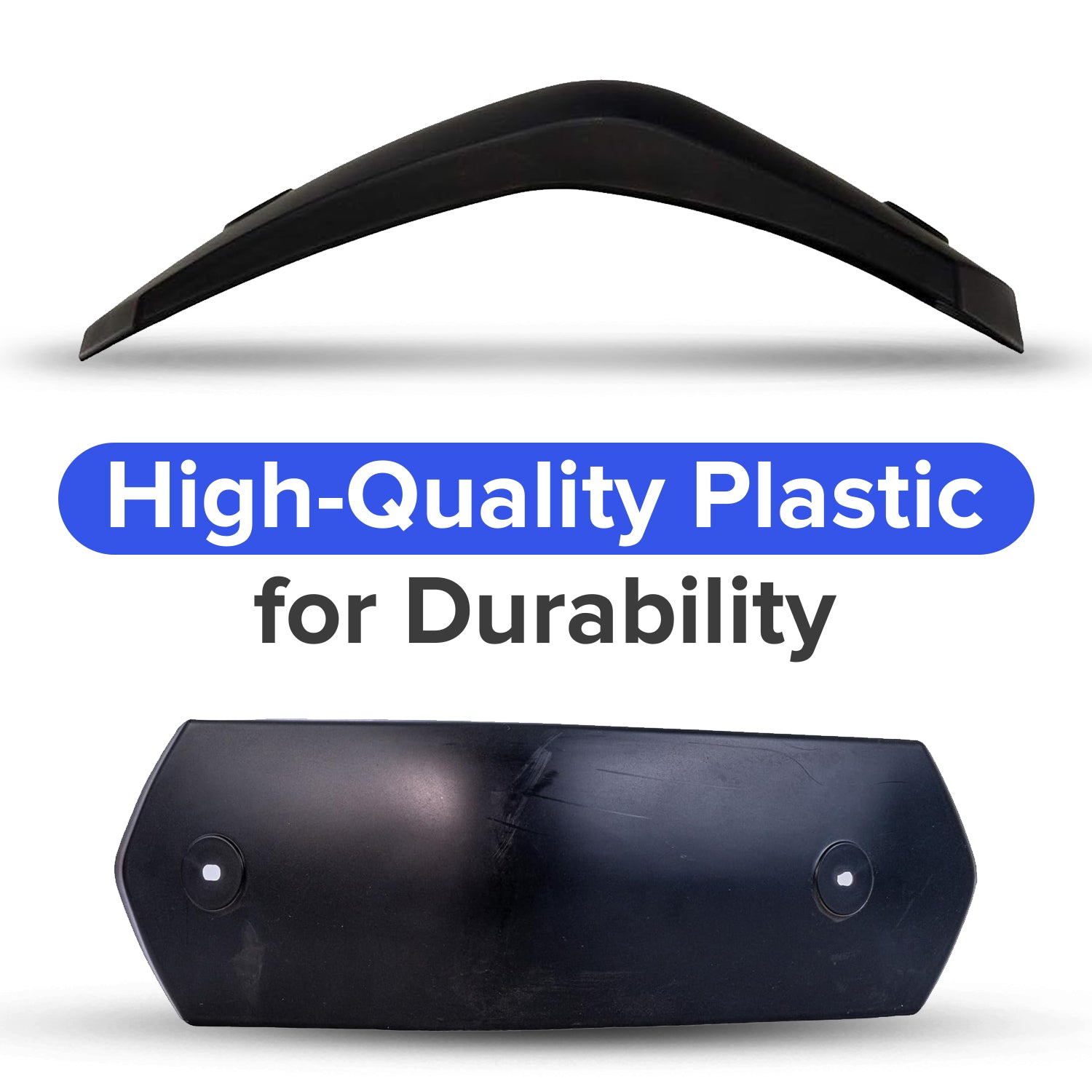Black Plastic Rear Fender for the Massimo MM-MB100 Mini Bike