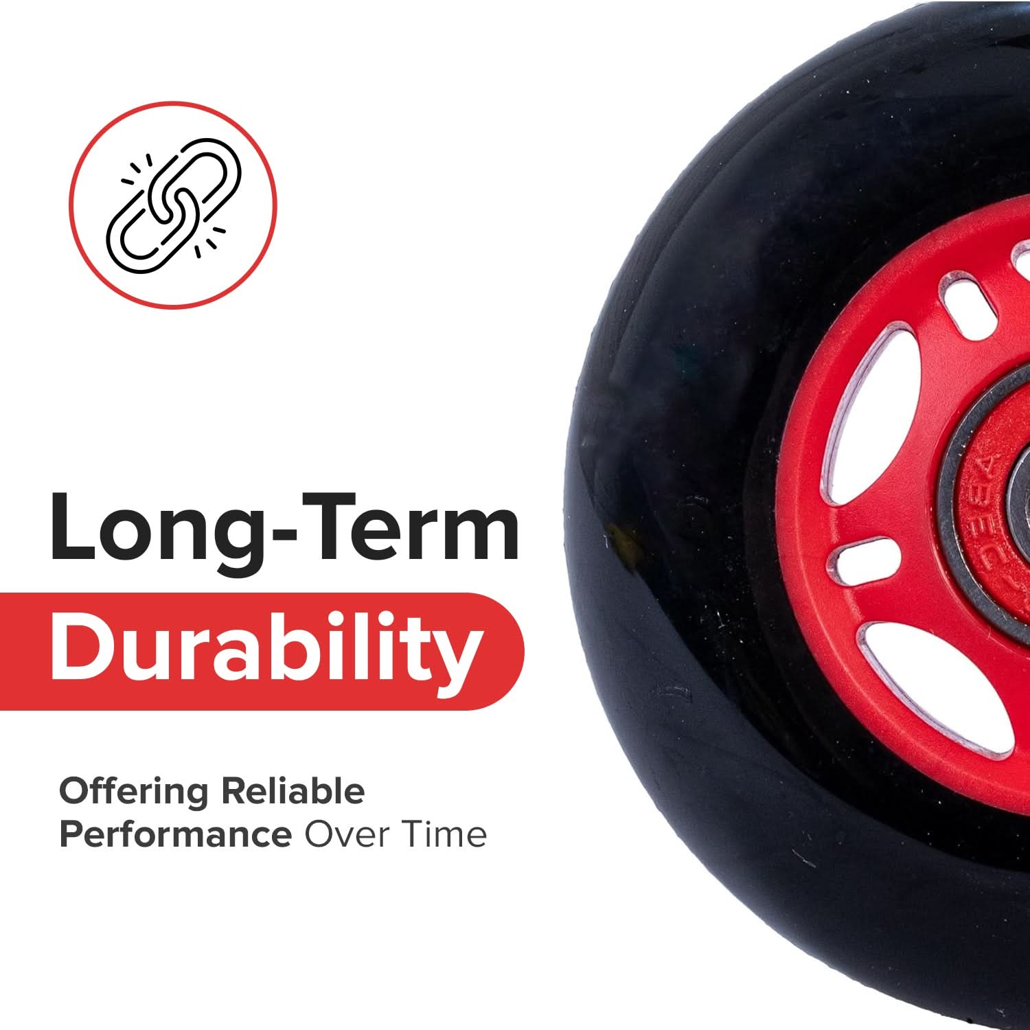 76 mm x 24 mm Caster Wheels for the Razor Crazy Cart (V1-6) & Crazy Cart XL (V1-2) (Set of 2)