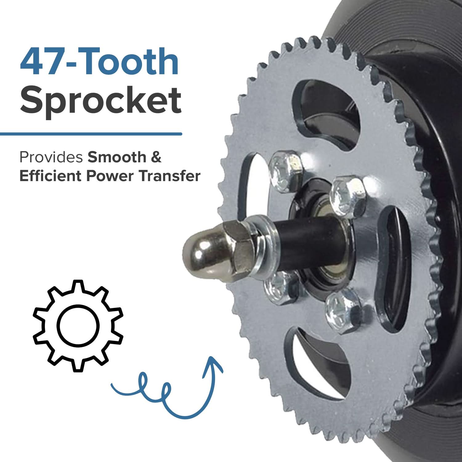 Chain Drive Rear Wheel Assembly for Electric Scooters
