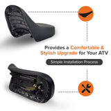 Black Vinyl Seat for Baja 50cc ATVs