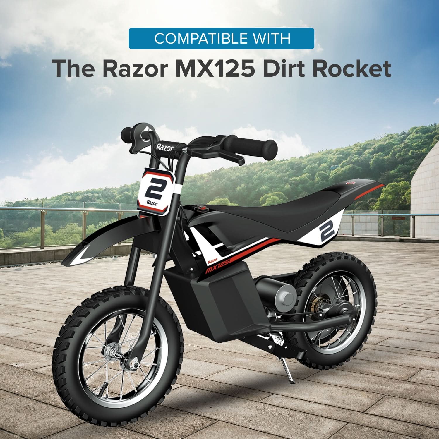 12 Volt 1.2 Amp 2.1mm ID Coaxial Battery Charger for the Razor MX125 Dirt Rocket