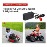 12 Volt 1.0 Amp Square End Battery Charger for Rollplay Nighthawk & ATV Quad Ride-On Toys