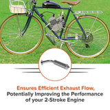 Exhaust Pipe & Muffler for 48cc - 80cc 2-Stroke Bicycle Engine Kits