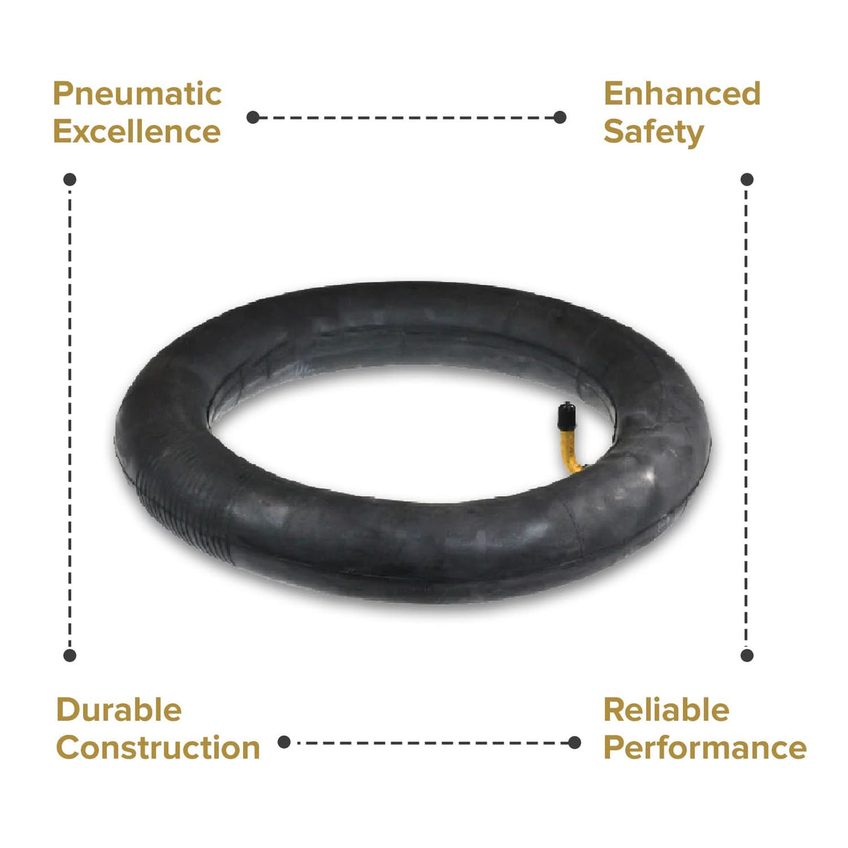 10"x2" Inner Tube with Angled Valve Stem for the Razor Pocket Mod Petite