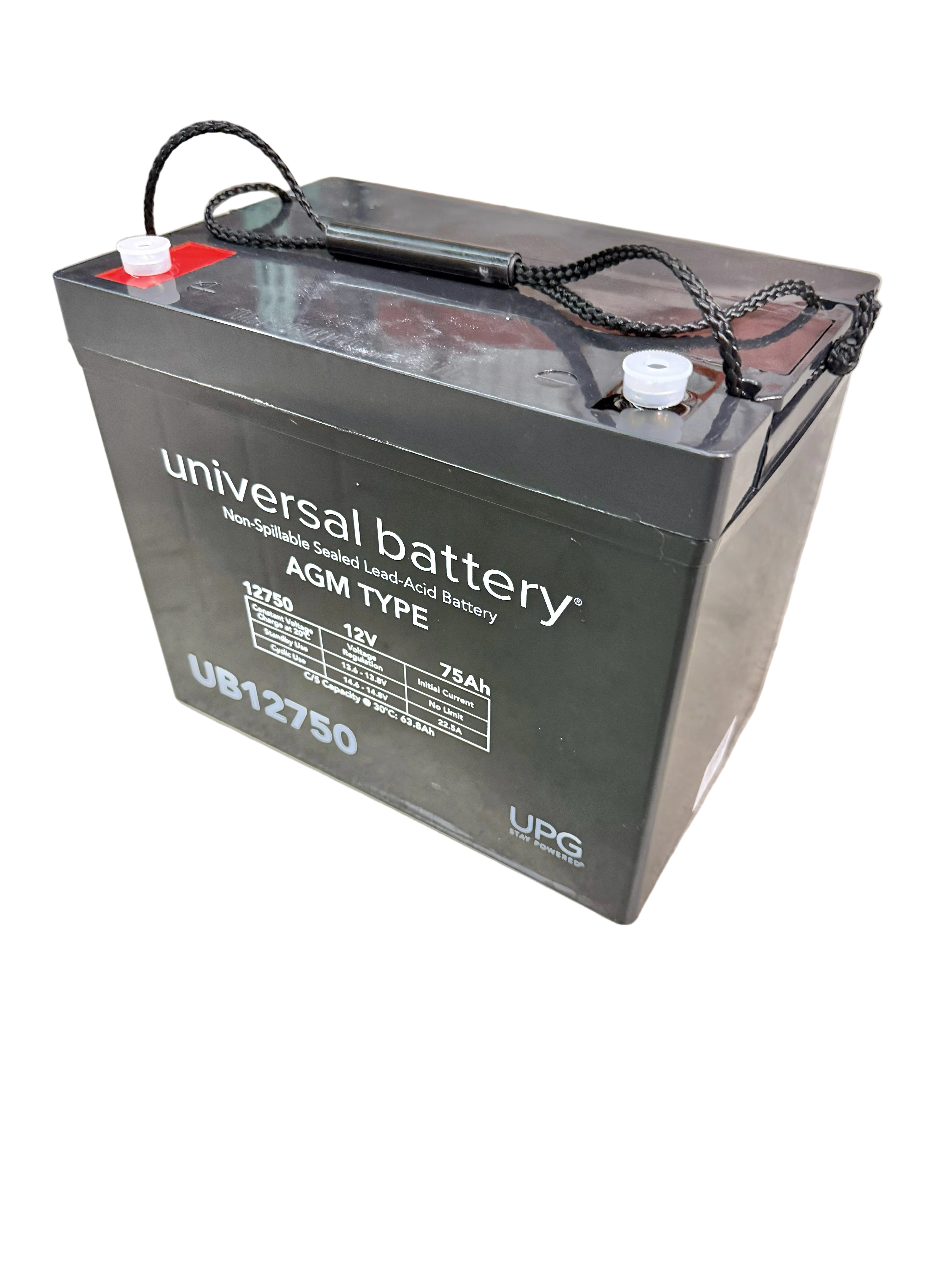Group 24 (75 Ah) 12 Volt UB12750 AGM Scooter Battery Pack with Screw Terminals