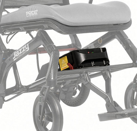 BATHP20020 Battery installed in the Jazzy Ultra Light travel chair
