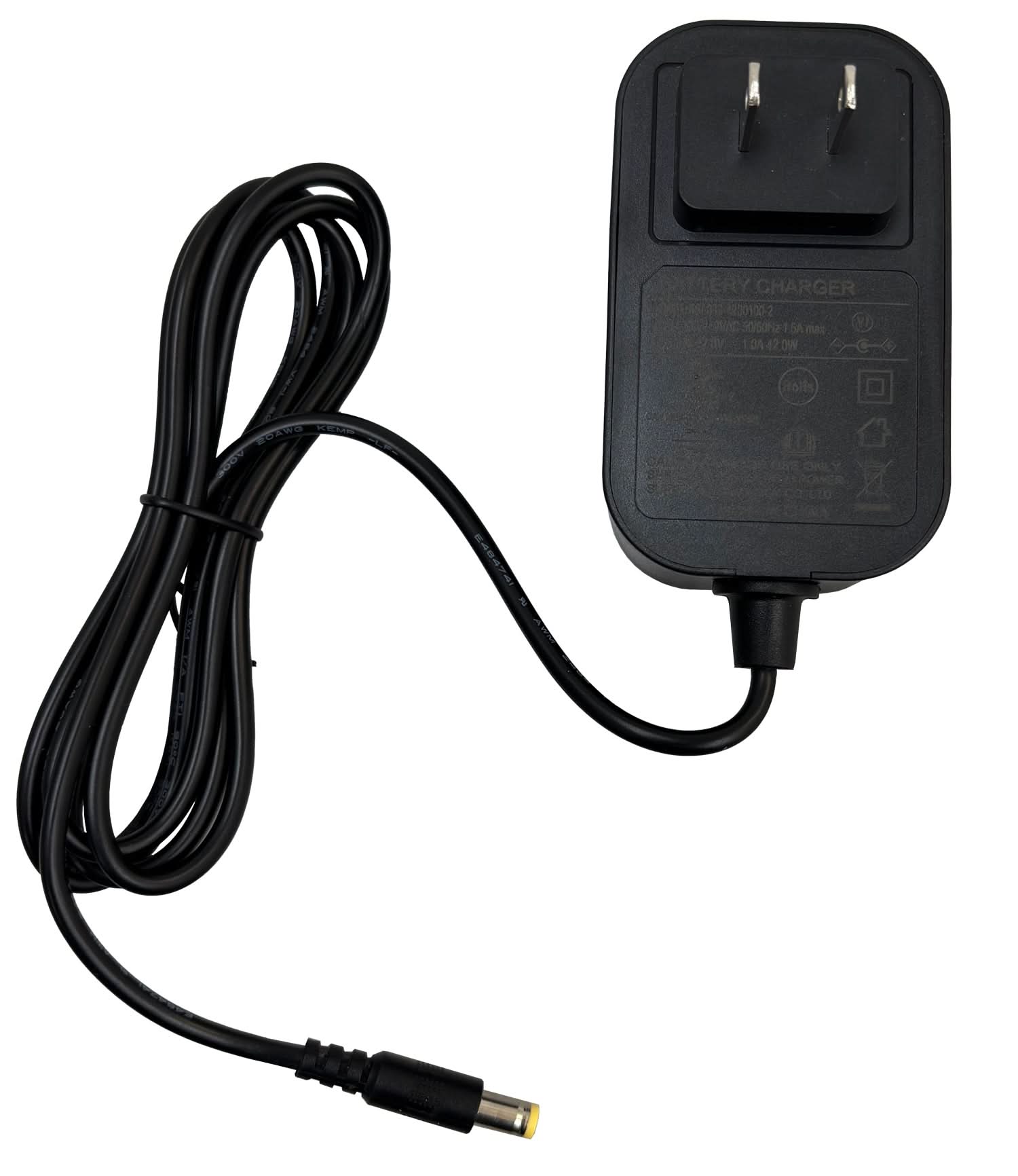 42 Volt Lithium Battery Charger for Hover-1 Eagle, Edge, & H1 TRAK