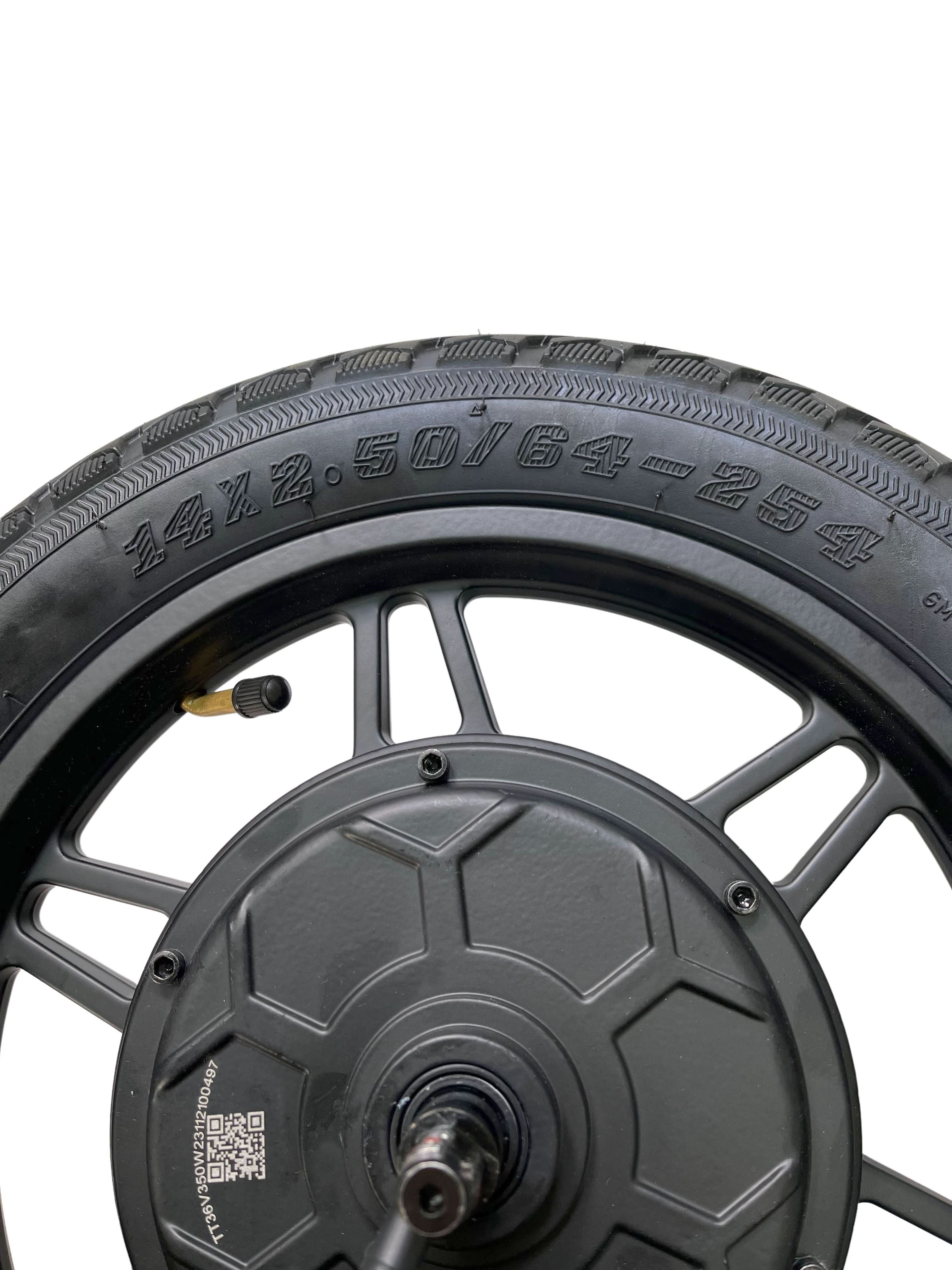 Rear Wheel with 350 Watt Hub Motor for the GOTRAX Astro Electric Scooter (Missing Brake)
