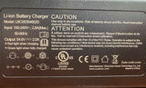 Charger for the Caroma P1 P5 P7 specifications label, 54 volts 2.0 amp output