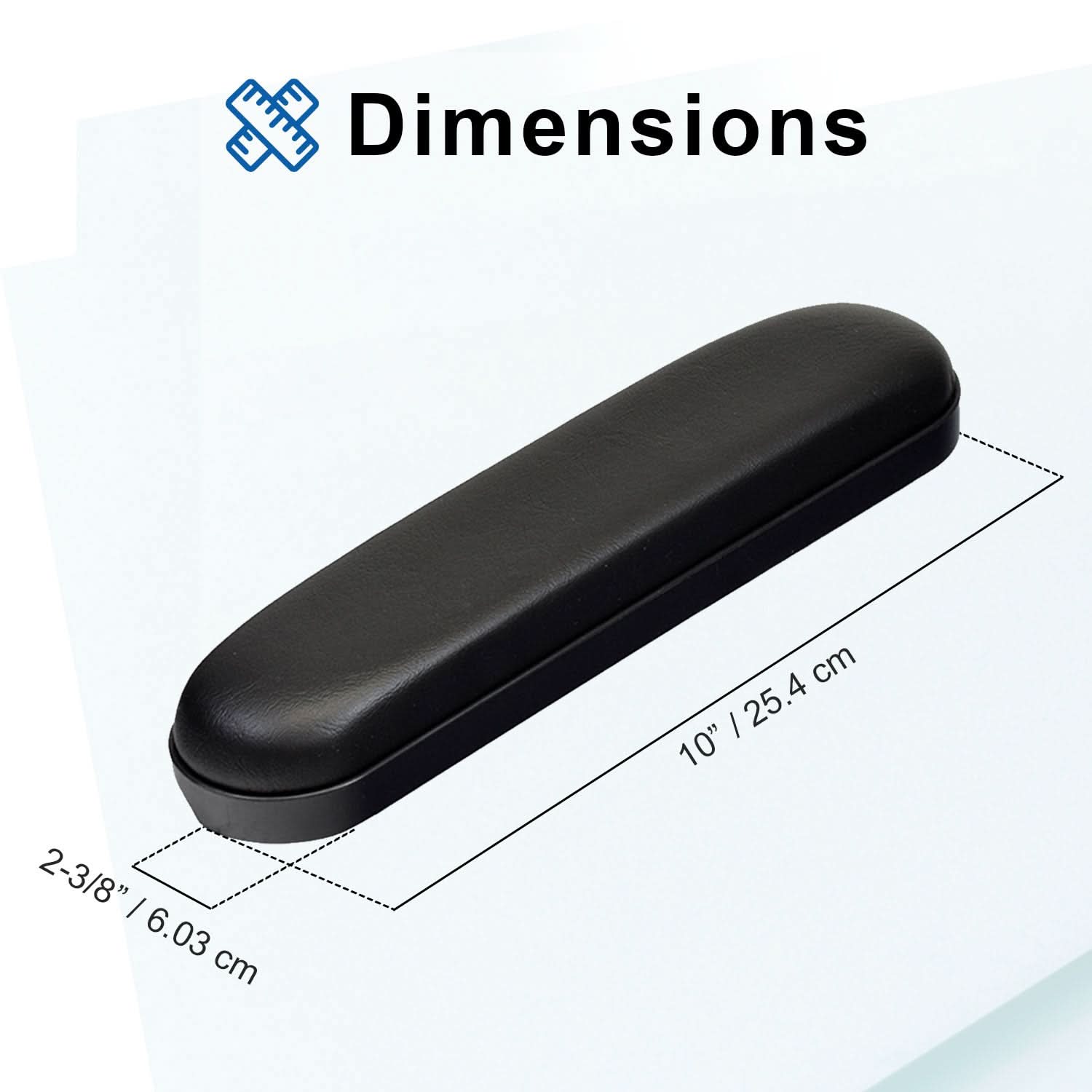 10" Desk Length Armrest Pad for eWheels EW-M33 & EW-M34 Scooters (Set of 2)