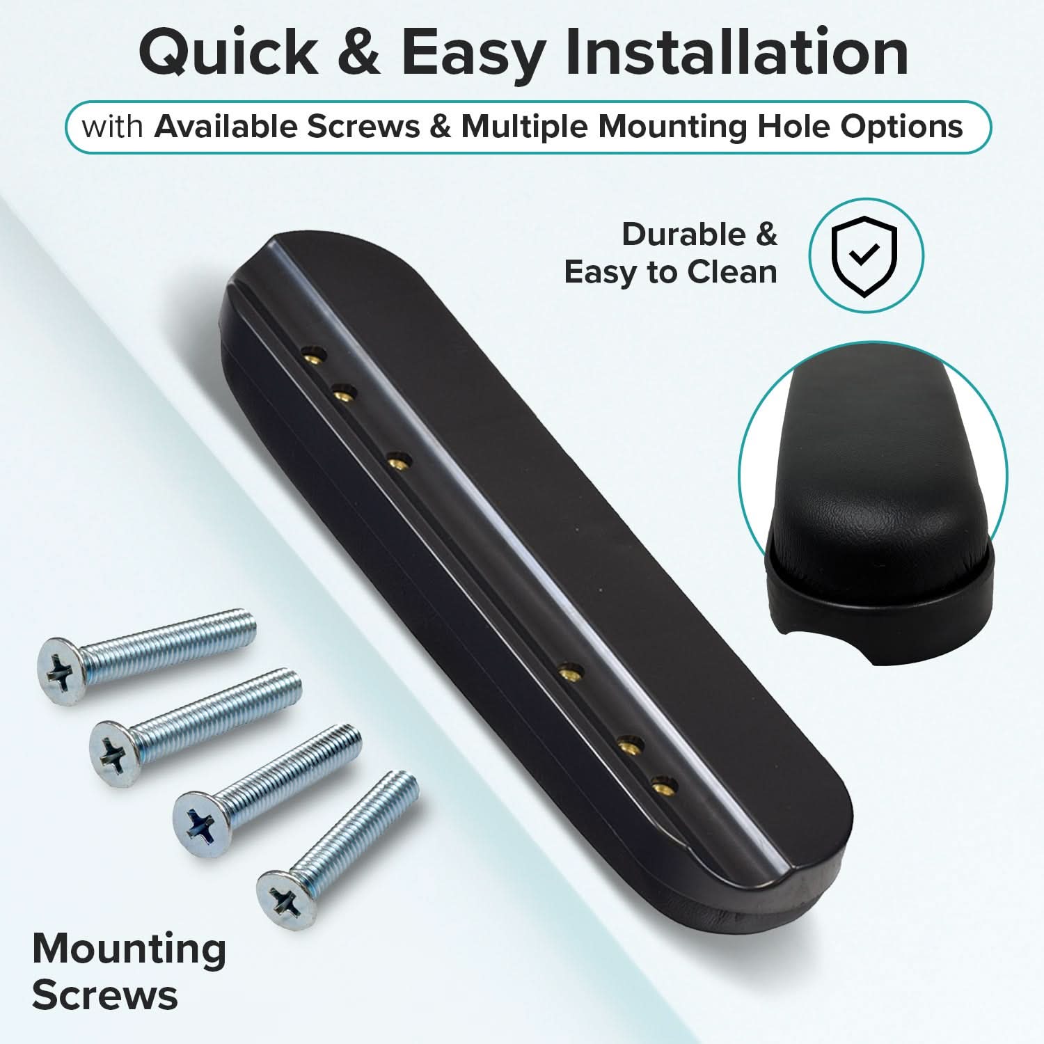 10" Desk Length Armrest Pad for eWheels EW-M33 & EW-M34 Scooters (Set of 2)