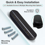 Black 10" Desk Length Padded Vinyl Armrest for Mobility Scooters (Set of 2)