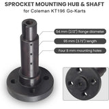 Sprocket Mounting Hub & Shaft for Coleman KT196 & CK196 Go-Karts