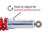 12-3/4" (325 mm) Adjustable Shock with 10 mm Eyes for 150cc - 250cc Hammerhead Off-Road® Go-Karts (Set of 2)