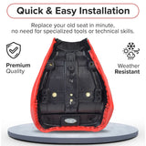 Black & Red Seat for the Baja MB165 & Falcon Mini Bikes