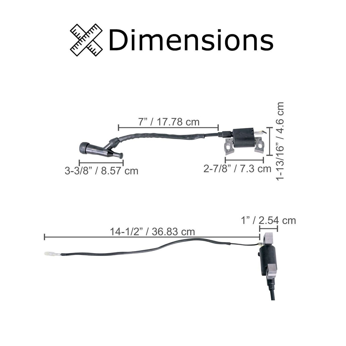 Ignition Coil for the Coleman BT200X, CT200U Trail, & CT200U-EX Mini Bikes