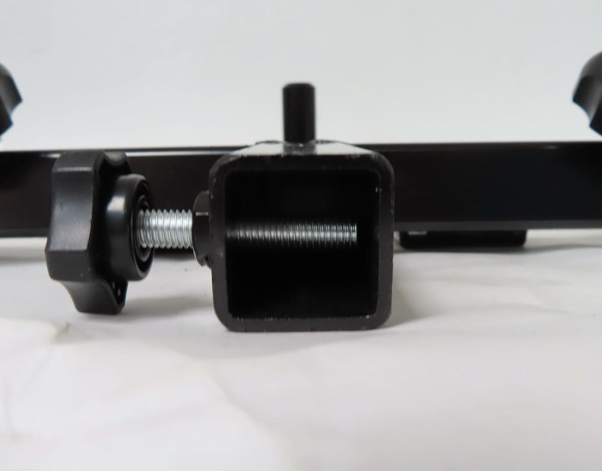 Seat Swivel Assembly for Golden Technologies Scooters (Blemished); close-up of a black metal object with a screw, featuring a push-down handle and visible seat post components.