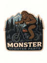 Monster Scooter Parts Sasquatch Retro Sticker - Hot Rod