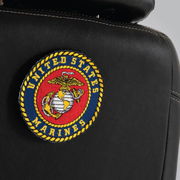ACC140243 - 4" Marines Military Patch with Loop Fastener for Pride Power Chairs & Scooters