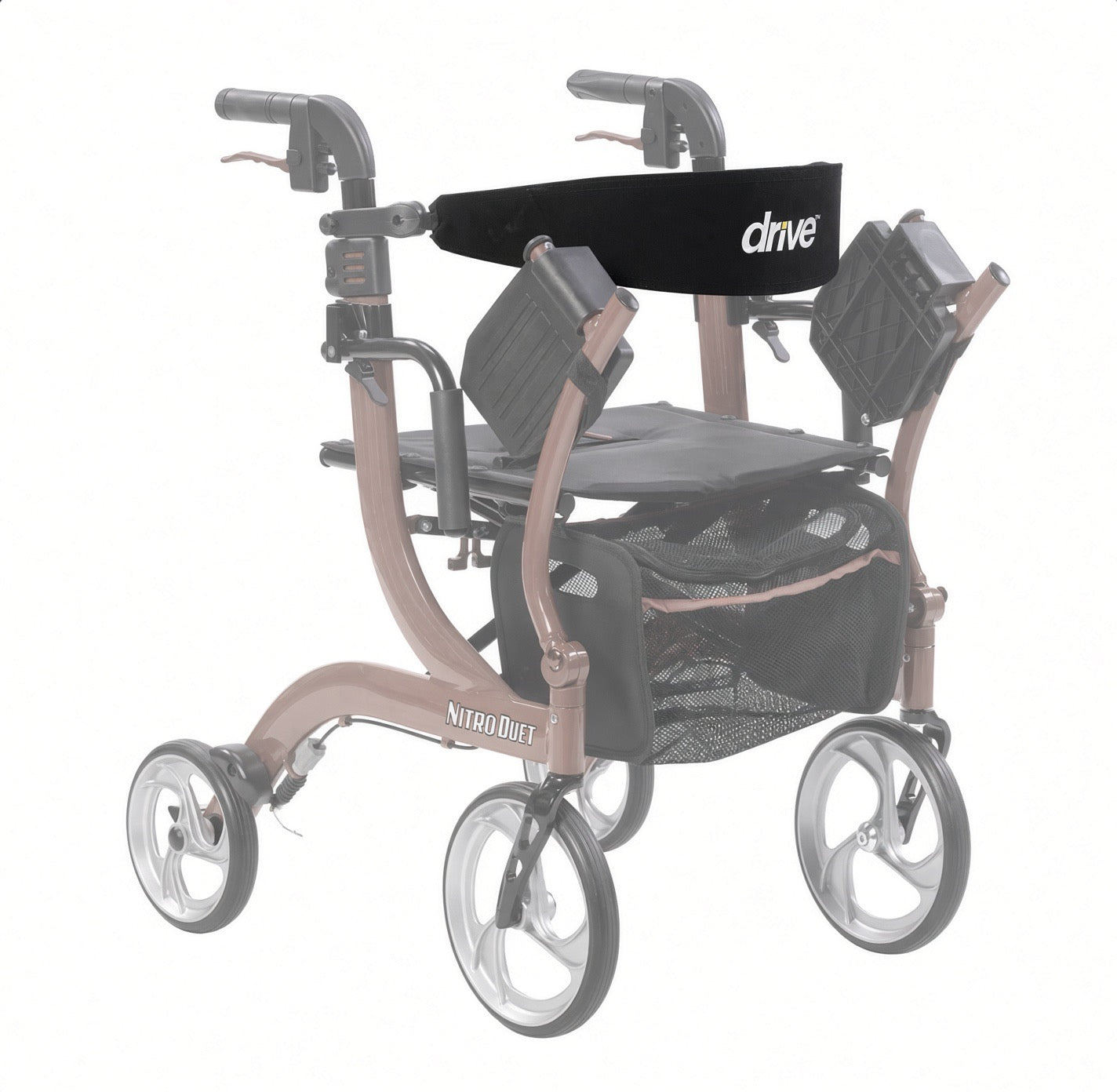 Genuine Drive Medical Nitro Duet RTL10266DT backrest 10266DT-15, detail view