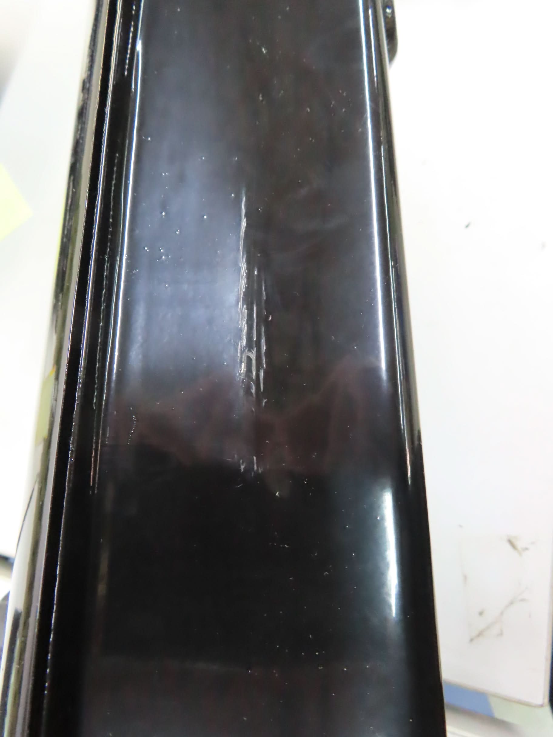 Fuel Gas Tank for 150cc - 250cc Hammerhead Off-Road® & Kandi Go-Karts (Blemished) showing a black metal tank with a white surface area.