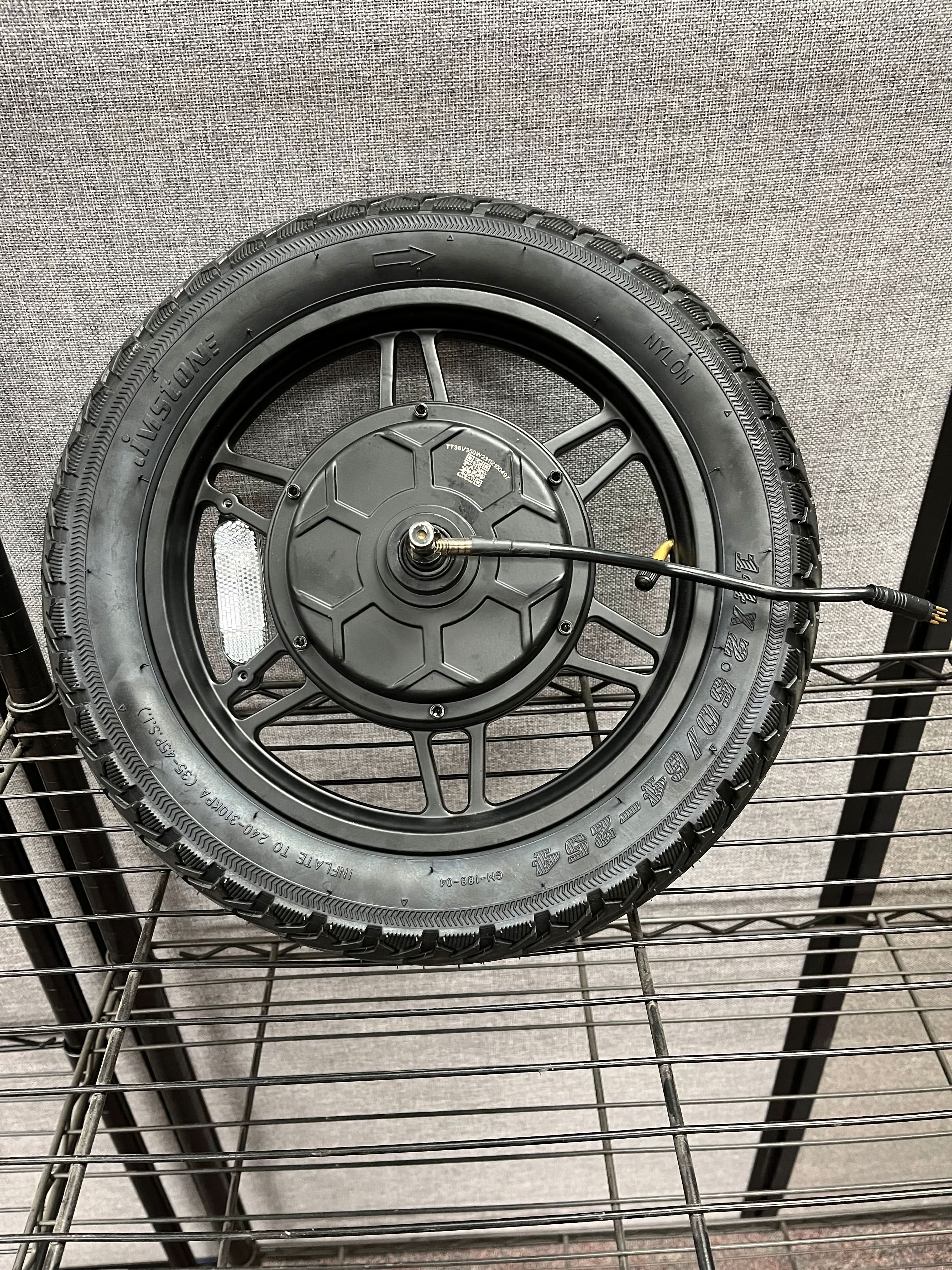 Rear Wheel with 350 Watt Hub Motor for the GOTRAX Astro Electric Scooter (Missing Brake)