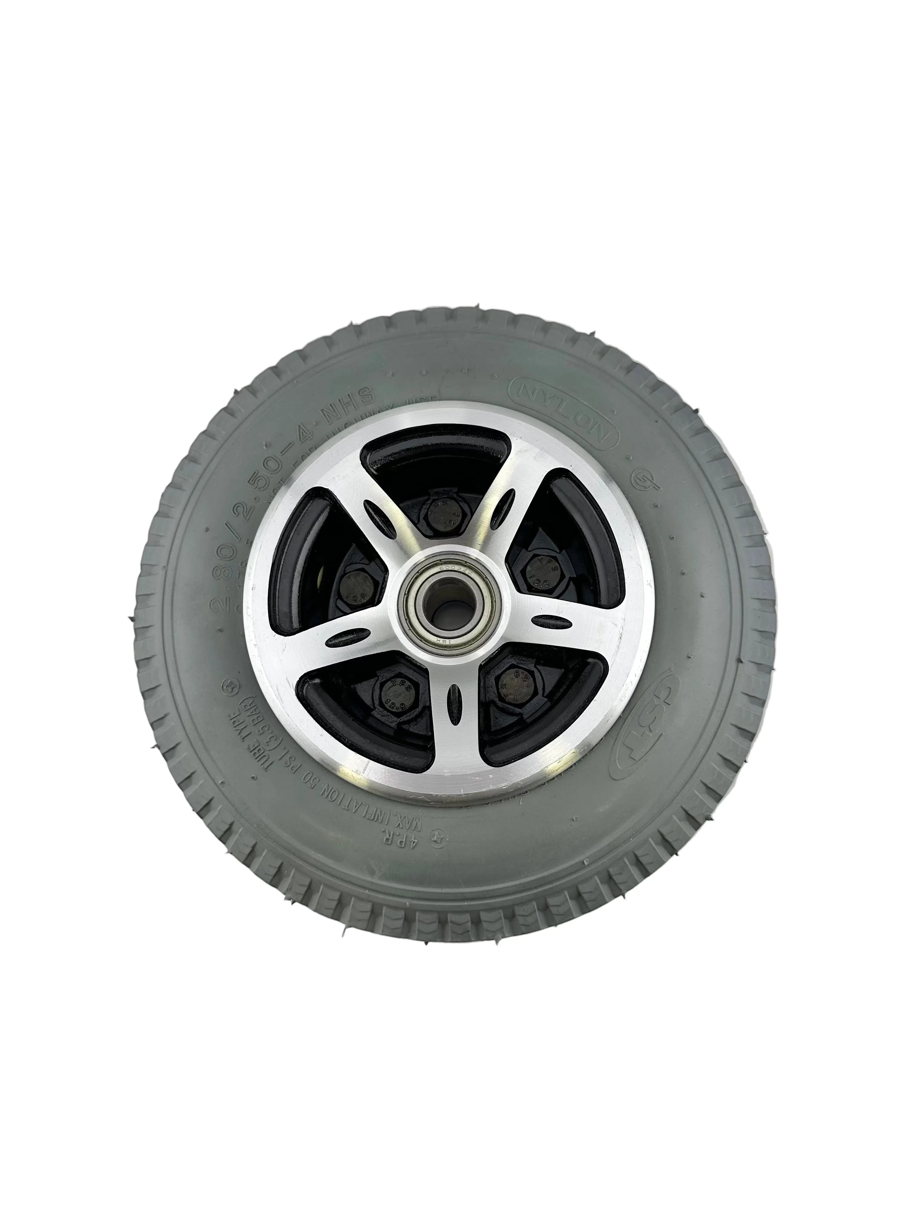 2.80/2.50-4 Pneumatic Caster Wheel for the Merits Atlantis 1 (P710) and Travel-Ease Commuter Bariatric (P183) Power Chairs (Blemished)