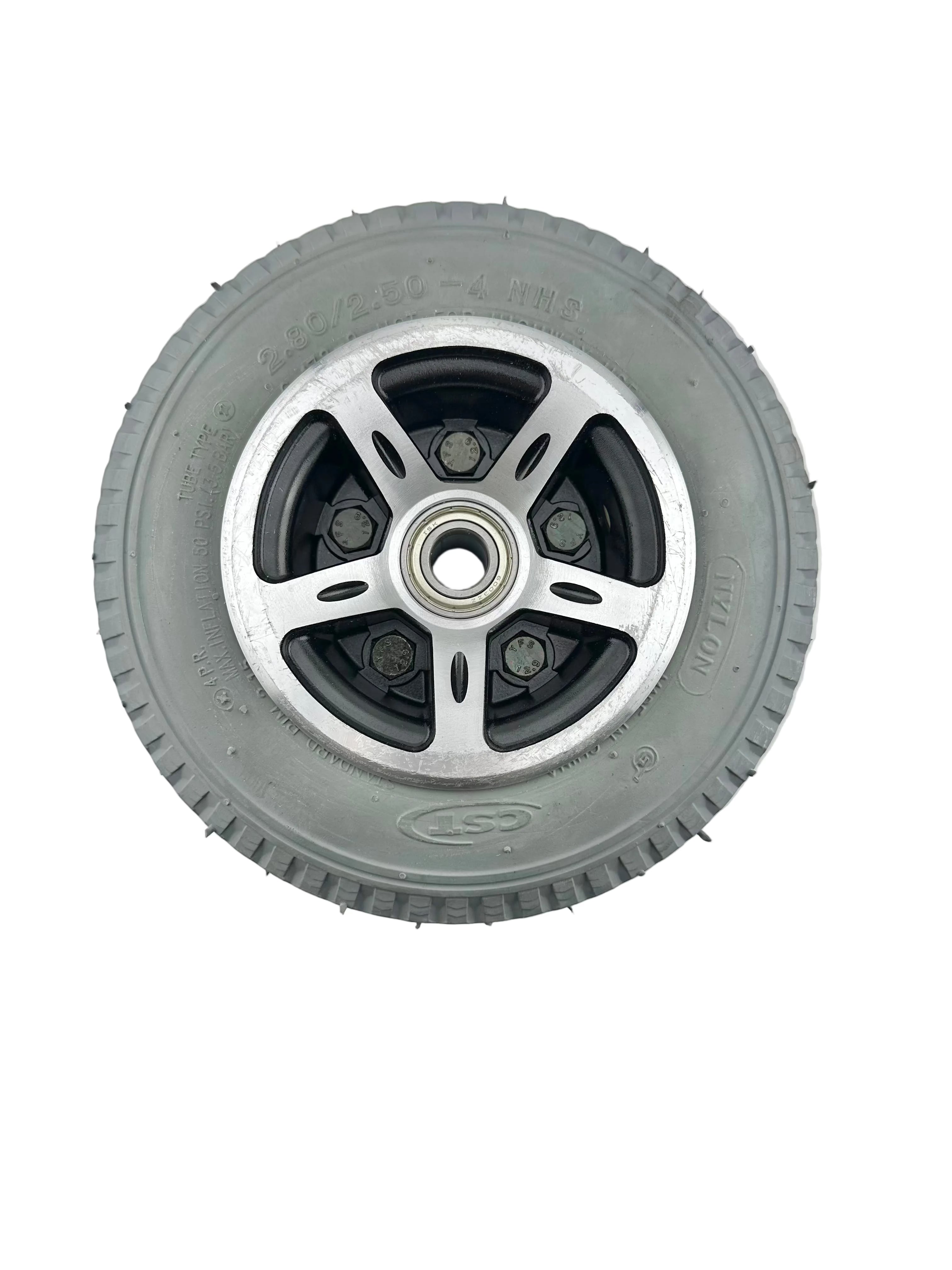 2.80/2.50-4 Pneumatic Caster Wheel for the Merits Atlantis 1 (P710) and Travel-Ease Commuter Bariatric (P183) Power Chairs (Blemished)