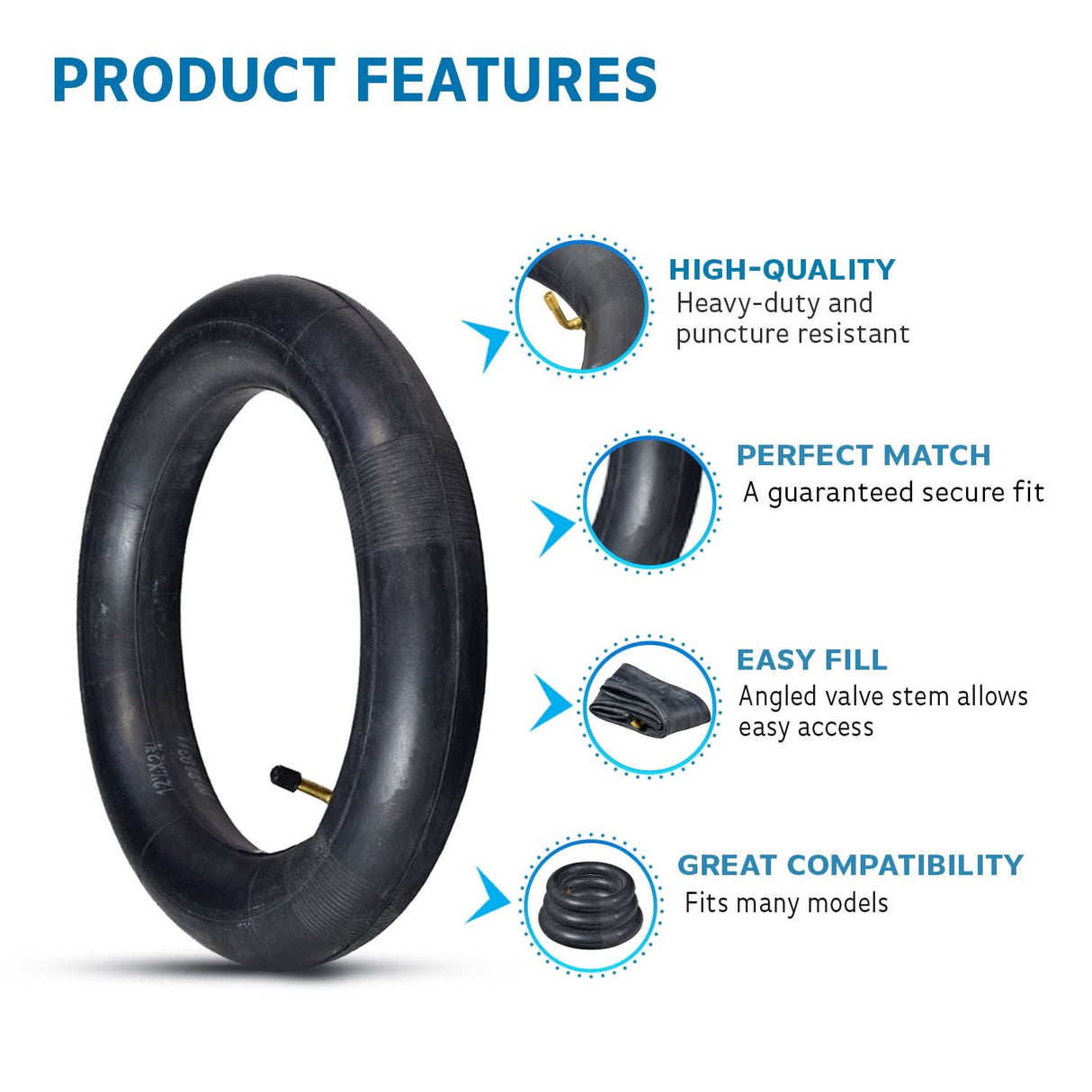 12-1/2" x 2.5/3.0 Inner Tube for Schwinn S1000