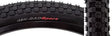 Close-up of a 24x1.75 K-Rad Sport Bicycle Tire featuring a micro-knurled checkerboard tread pattern and a rounded profile, ideal for street and park use.