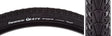 Close-up of the 26x1.5 T-Serv Bicycle Tire, highlighting its tread pattern and aramid belt designed for urban protection against punctures and pinch flats.