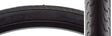 Close-up of a 26x1.5 Caldera Bicycle Tire, highlighting its thick rubber tread, designed for longevity and performance with EPS for enhanced puncture resistance.