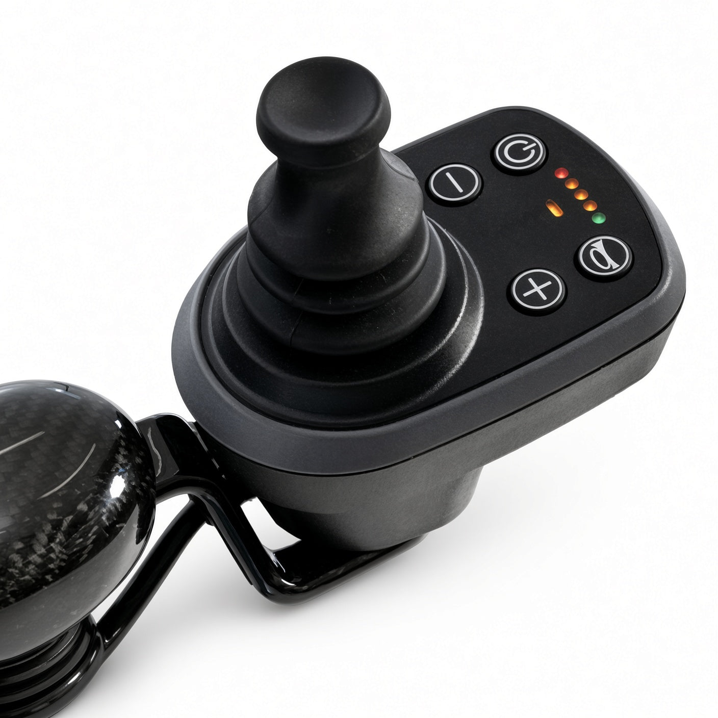 KIT2403851 - Joystick Assembly for the Jazzy Carbon 27X & Jazzy Ultra Light travel power chairs, with power button, speed control, and horn.