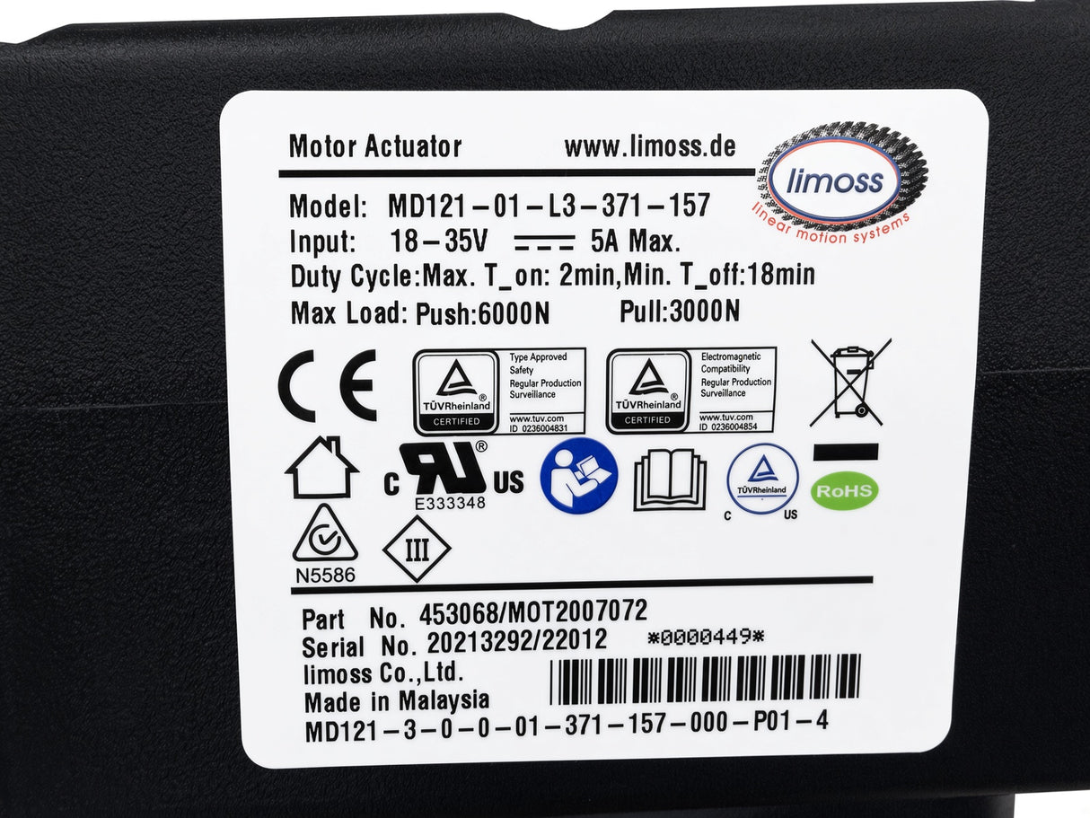 Limoss Back Lift Motor for Pride LC & Mega Motion NM Series Lift Chairs (MOT2007072)
