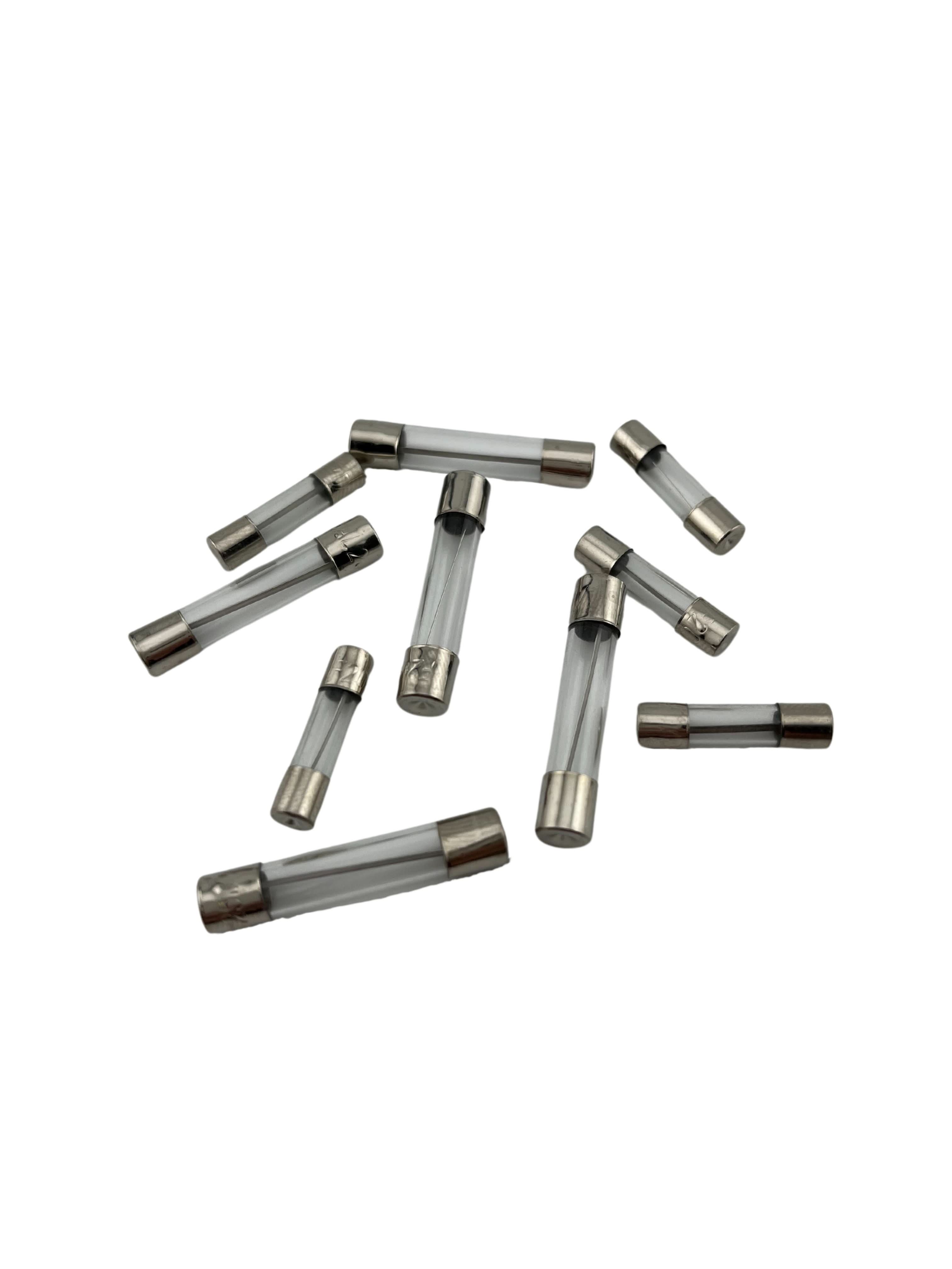360 Piece AGC & GMA Glass Fuse Assortment Kit with 0.5A, 0.63A, 1A, 2A, 3A, 4A, 5A, 6.3A, 7A, 8A, 10A, 15A, 20A, and 25A breaking capacities