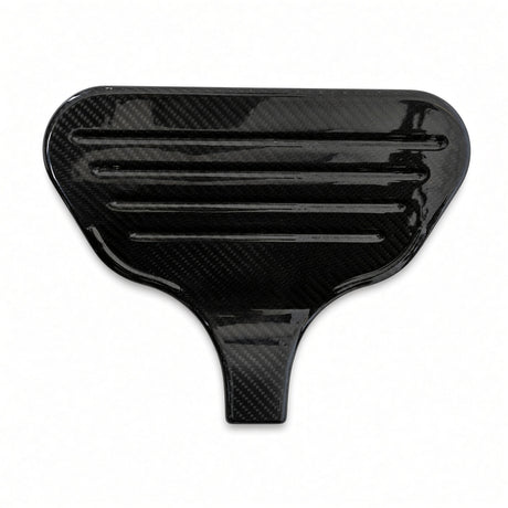 MEC2200066 Foot platform for the Jazzy carbon travel chair, glossy black carbon fiber.