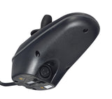 Merits 64220011 VR2 joystick controller, underside view showing the charger port and mounting bracket.