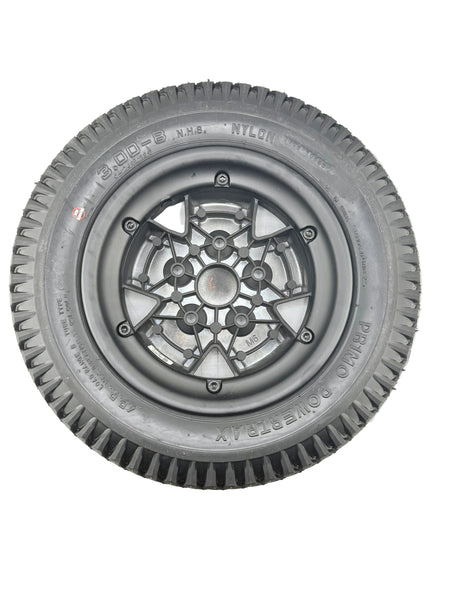 14" x 3" Flat-Free Drive Wheel Assembly for the Quantum Edge 3 Stretto, side view