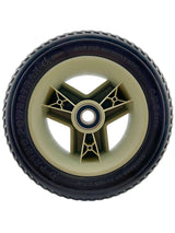 Front Wheel Assembly with Black Molded Tire for the Go-Go Sport (S74) 4-Wheel Scooter (WHLASMB7120012)
