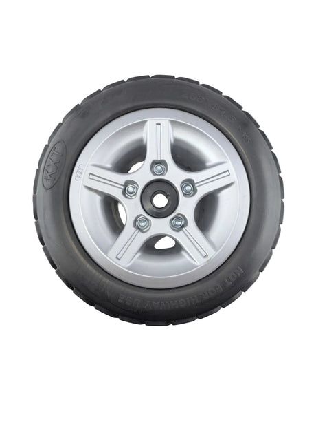 Set of 2 Rear Wheel Assembly with Black Flat-Free Tires and Aluminum 2 Piece Rim for Pride Victory 10, Victory ES 10, & Victory Sport (WHLASMB1784) (Blemished)