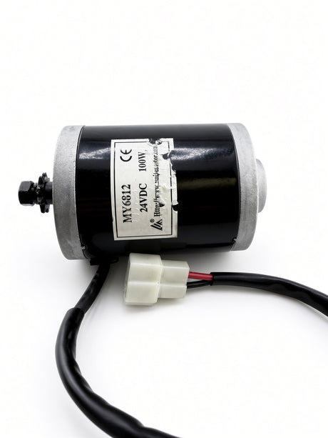 24 Volt 100 Watt MY6812 Electric Motor with 9 Tooth #25 Chain Sprocket (Blemished)