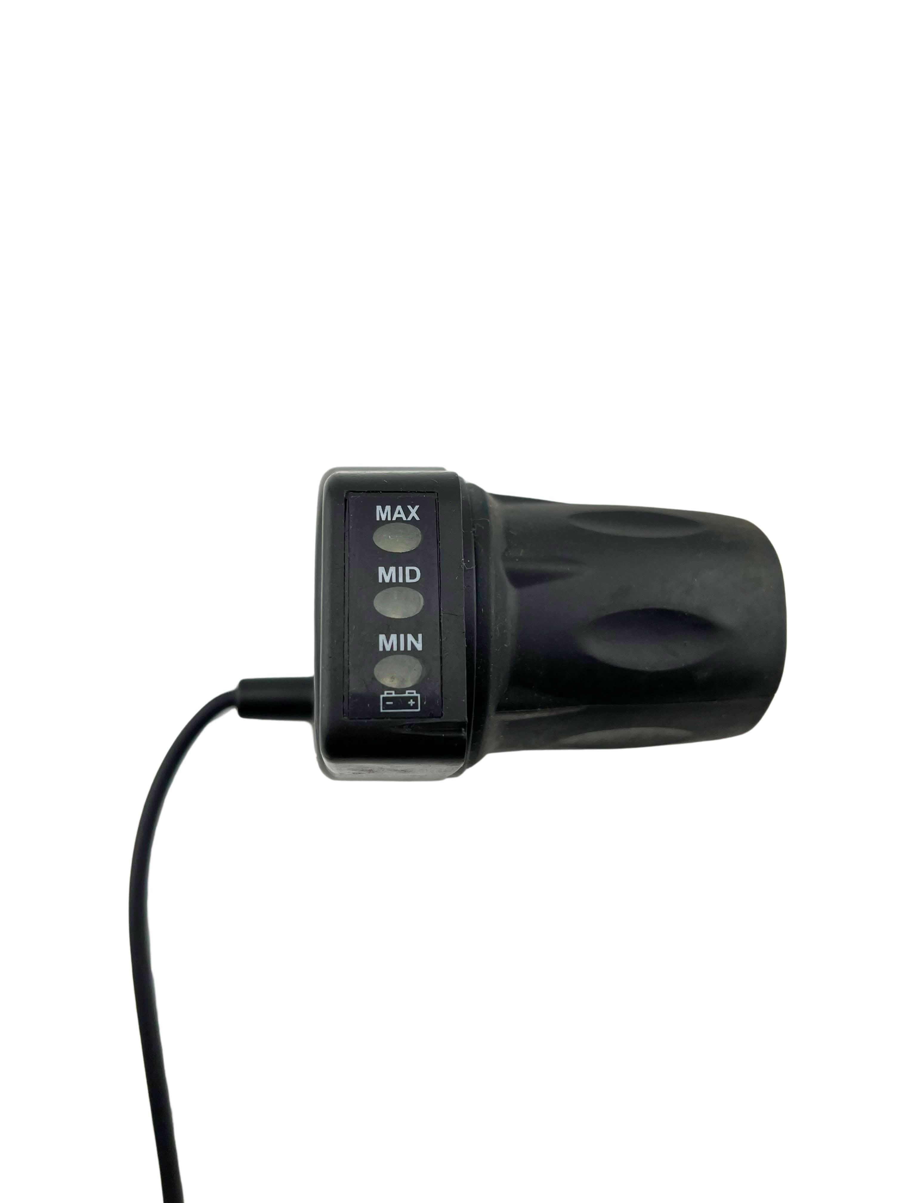 24 Volt 4 Wire Half Grip Twist Grip Throttle with LED Battery Level Meter for the Jetson® Junior