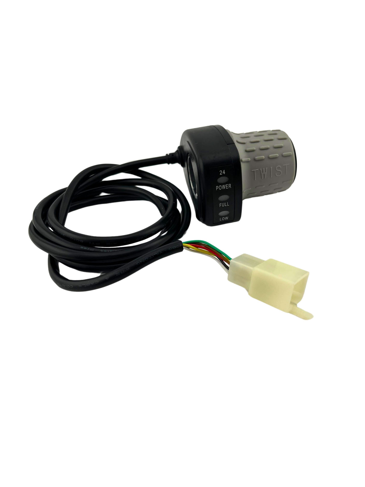24 Volt Variable Speed 6-Wire Twist Grip Throttle for the Razor Pocket Mod (Versions 13-44) - Retrofit Combo for Discontinued 4-Wire Version