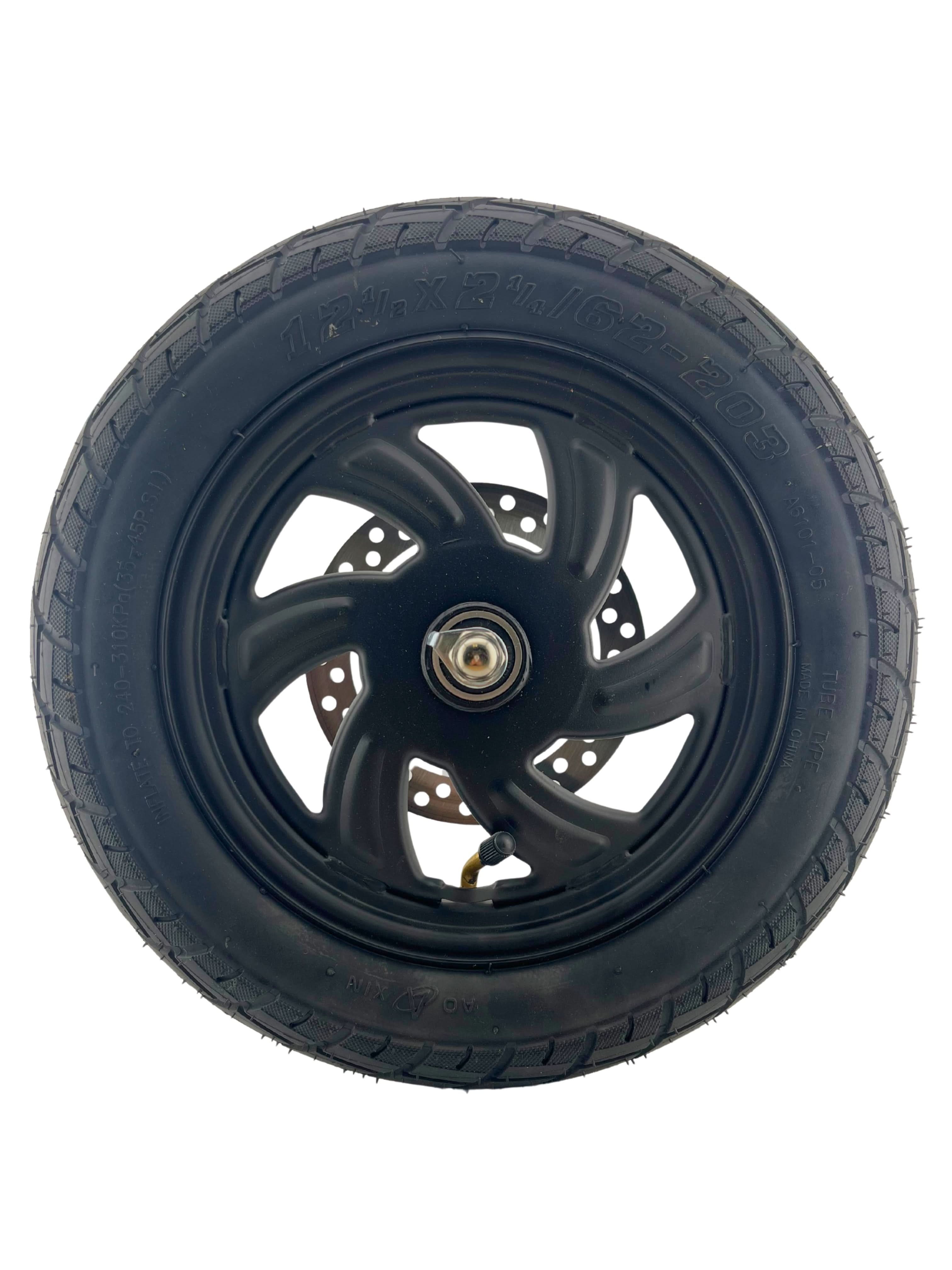 Front Wheel Assembly with 12-1/2 x 2-1/4" Tire for the Caroma Z2 Electric Scooter