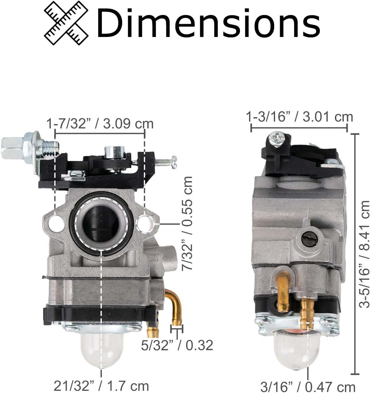 Carburetor for the Fit Right DB003 40cc 4-Stroke Mini Bike