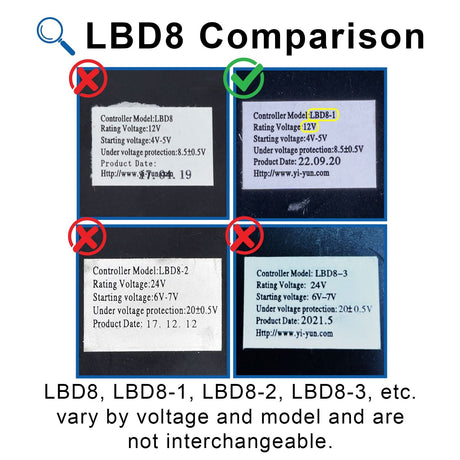 12 Volt LBD8-1 Controller for the Pulse RK9 & Revster Electric Scooters (Replaces LK-27 and TRE1201)