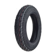 3.00-10 Tubeless Pneumatic Tire with Street Tread for Recreational Style Mobility Scooters, featuring a black tire with a white stripe, designed for enhanced visual appeal on modern scooters.