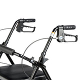 Rollator Rolling Walker with 6" Wheels, Fold Up Removable Back Support and Padded Seat