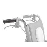 AEROFLY-13 / AEROFLY-13BLK right push handle assembly shown in color on the Drive Medical AeroFly Ultra-Lite Wheelchair, rest of the wheelchair greyed out